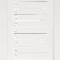 MUJI Checklist Notepad 40sheets Line of 14
