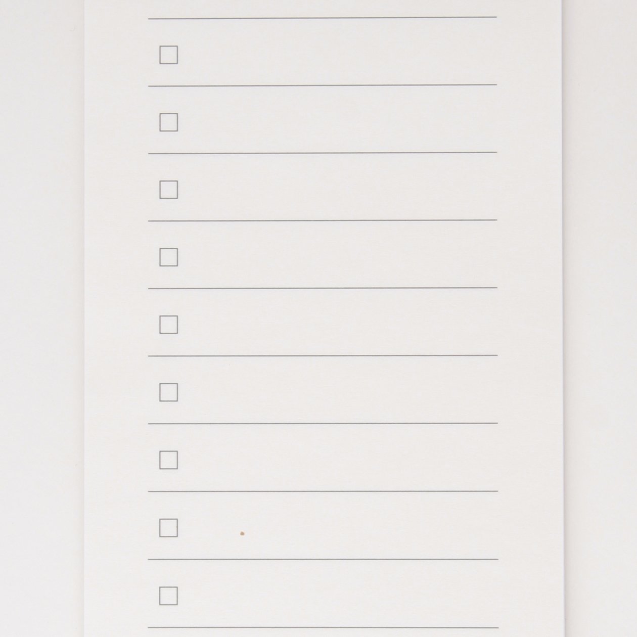 MUJI Checklist Notepad 40sheets Line of 14