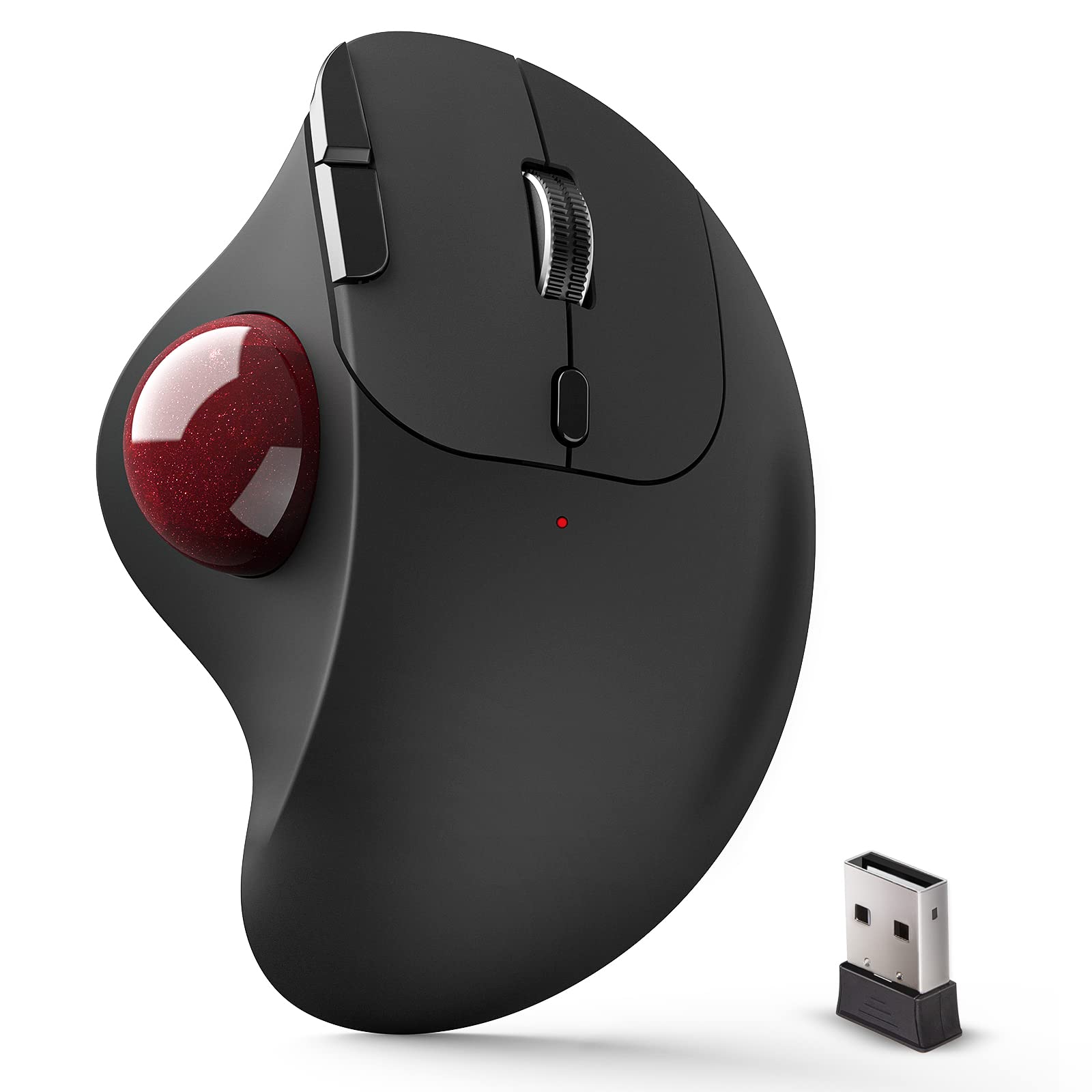 Photo 1 of ECHTPower Trackball Mouse, Easy Thumb Control Ball Mouse, Precision and Smooth Tracking, Wireless Mouse Support 3 Device Connection(2.4G or BT), Rollerball Mouse for PC/Laptop/Mac/Windows