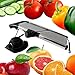 Mandoline Slicer - Stainless Steel Food Slicer With Adjustable Julienne Blade System - Best Fruit, Potato & Vegetable Cutter