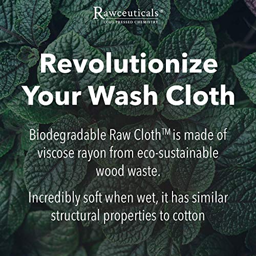 emerginC Rawceuticals - Raw Cloth - Reusable & Biodegradable Facial Cloth, 2 Cloths - Thumbnail 2