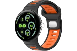 Miimall Compatible for Google Pixel Watch 4 Band,Sport Breathable Silicone Replacement Strap for Pixel Watch 4 45mm/ Pixel Wa