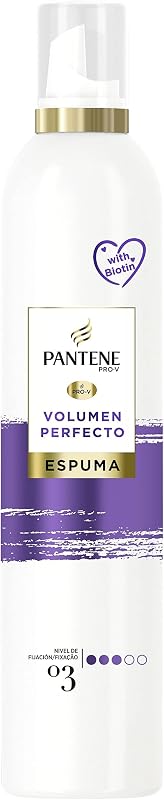 Pro-V Espuma Volumen Perfecto Nutritiva y Protectora del Calor, con Biotina, 300 ml