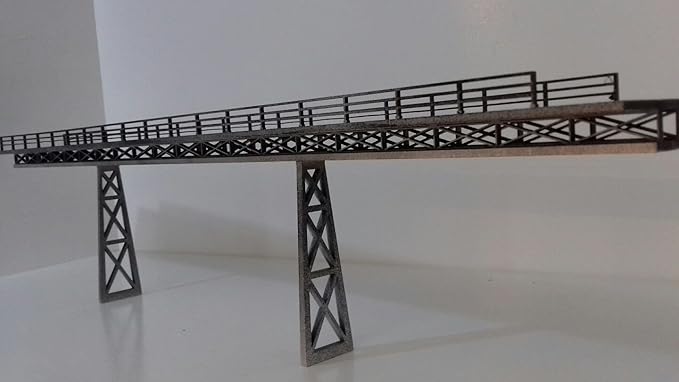 Model Railway Single Track Viaduct Bridge Kit OO Gauge Laser Cut 3mm