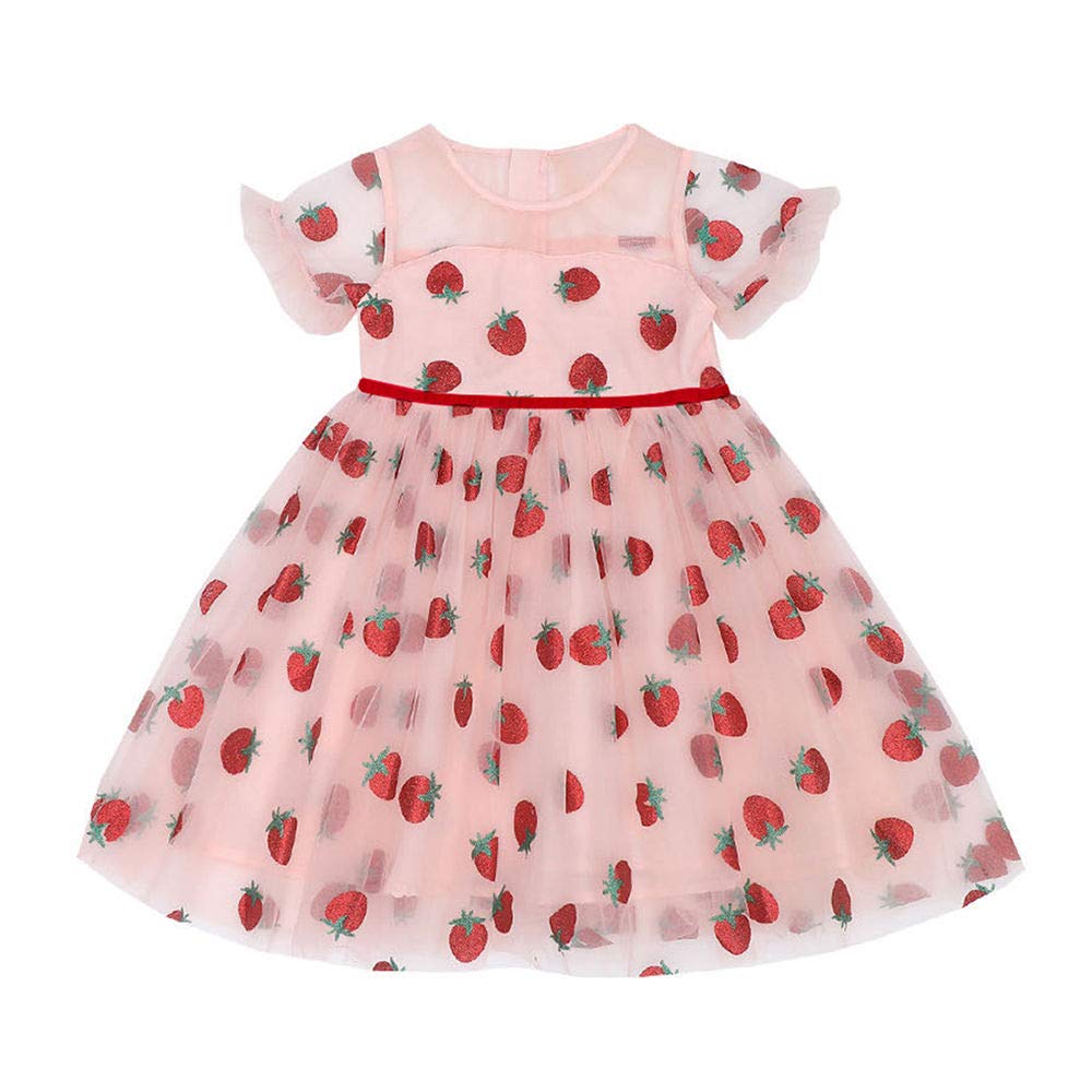 half pink half red dress