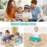 Vicloon Wooden Fishing Game 19Pcs Magnetic Bead Rod Toy Montessori 3+ Kids view 7