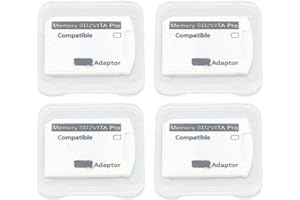 CICIGLOW for Memory Card Adapter, 4Pcs Adapter for 1000 2000 for PS TV, Plug and Play