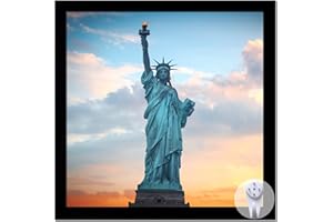 OMAIGAR 10x10 Picture Frame for 10by10 Square Poster Photo Canvas Certificate Black High Transparent Photo Frame Wall Desktop Horizontal Vertical 10 x 10