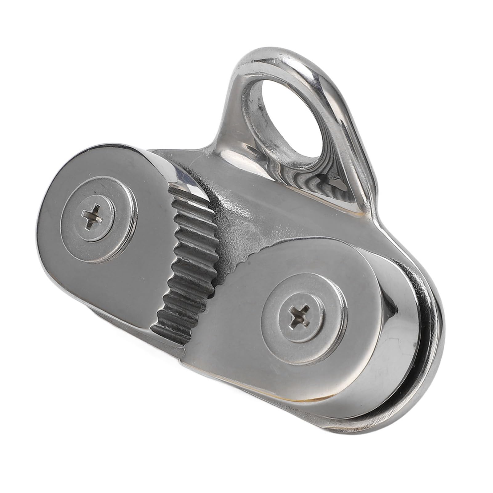Cam Cleat, Boat Cleats Chocks for 3 to 15mm Rope 316 Stainless Steel Boat Cam Cleat Rust Proof Fairlead Leading Ring Sailing Hardware Cam Cleat Leading Ring