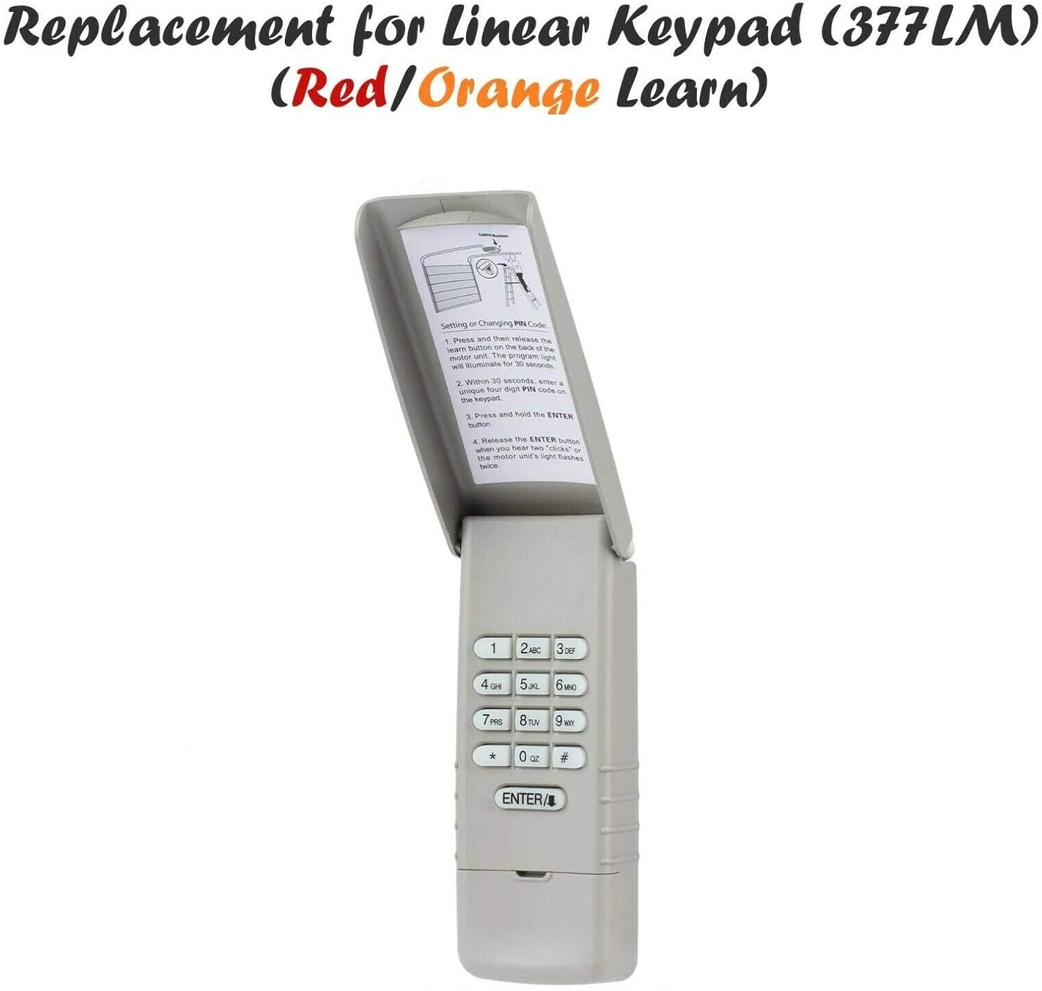 Replacement for Liftmaster Garage Door Keypad, 977LM Keyless Entry