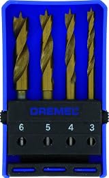 Dremel 636 Titanium Wood Drill Bits Set – 3, 4, 5, 6 mm Shanks view 7