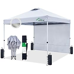 Acepic 10x10 Pop Up Canopy Tent with Sidewall,300D