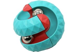 ONCOFAN Unique Orbit Ball Fidget Toy, Novelty Beads Track Infinity Cube Stress Relief Balls Creative Sensory Toys for Autistic ADHD Kids Adults (Green)
