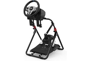 PXN-A9 Steering Wheel Stand for Logitech G29 G25 G27 G920 G923 for Thrustmaster T300RS/T300GT/ T500RS/TGT/TS Foldable Racing Simulator Cockpit Adjustable Racing Wheel Stand