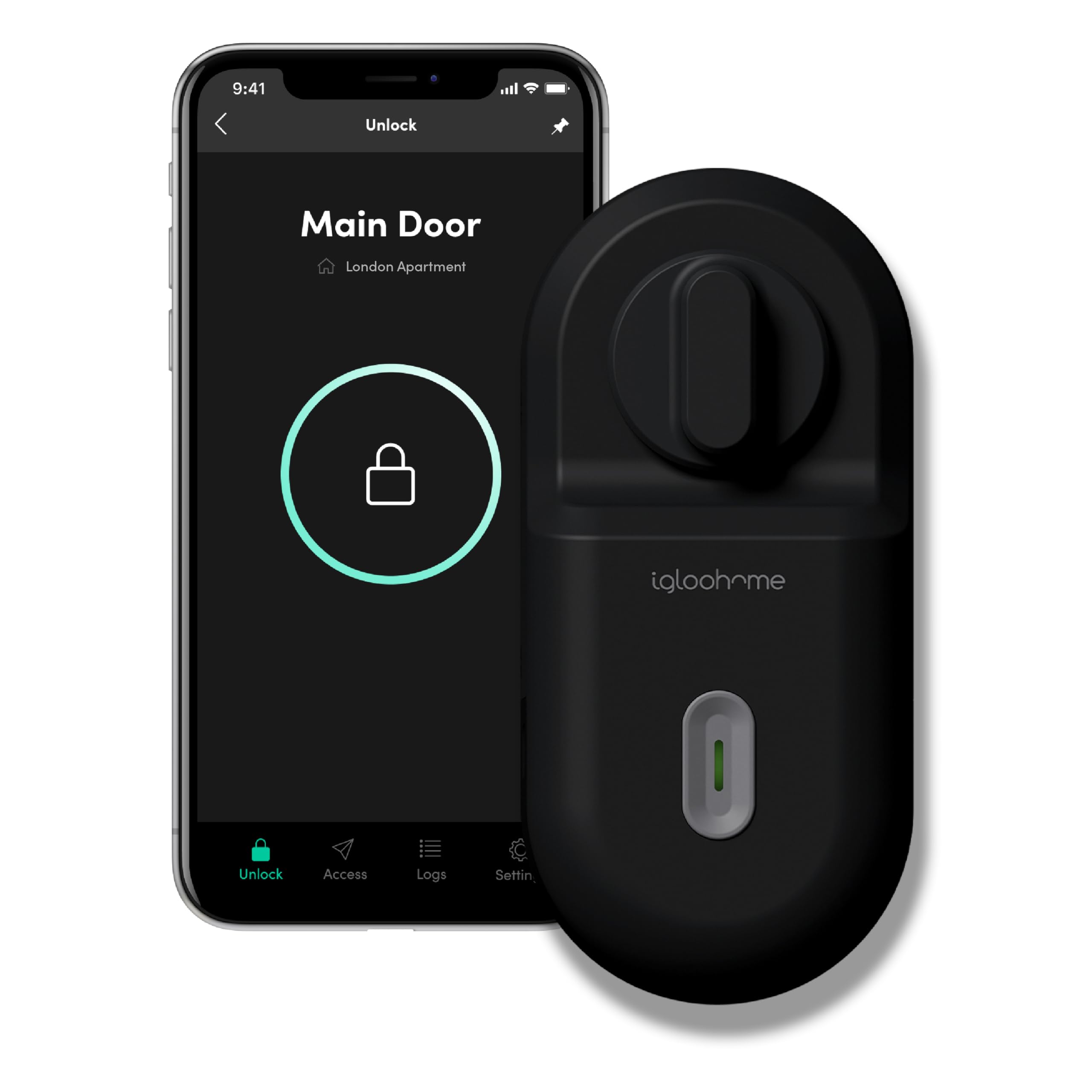 igloohome | Turn Your Lock into a Smart Lock. Keyless Access Black