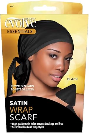 Evolve Satin Wrap Scarf Black Amazon Ca Beauty