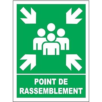 pictogramme point de rassemblement
