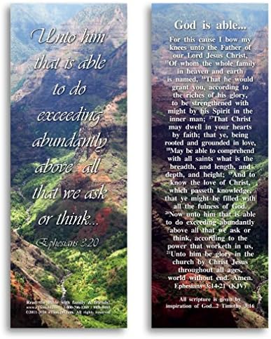 God Is Able - Pack of 25 Cards - 2"x6"