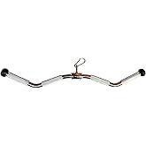 qibylift Barbell Exerciser Lat Pull Down Tricep Press Down Cable Attachment | For Cable Machines, Lat Pull Down Cable Machine Attachments, Tricep Press Down Bar, Revolving Straight Curl Pulldown Bar
