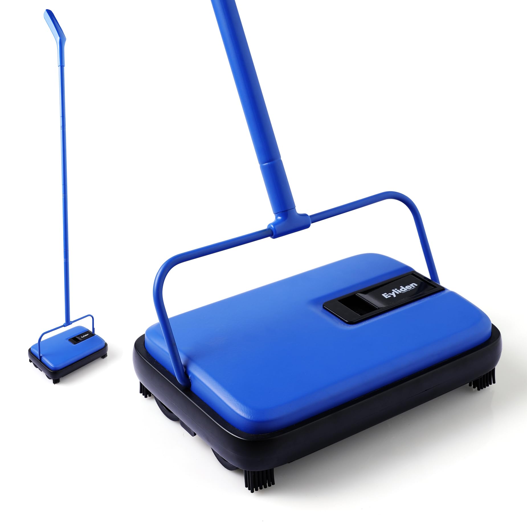 Photo 1 of Eyliden Carpet Sweeper, Mini Size Lightweight Hand Push - No Noise, Non-Electric, Easy Manual Sweeping Only for Carpet Cleaning (Blue)