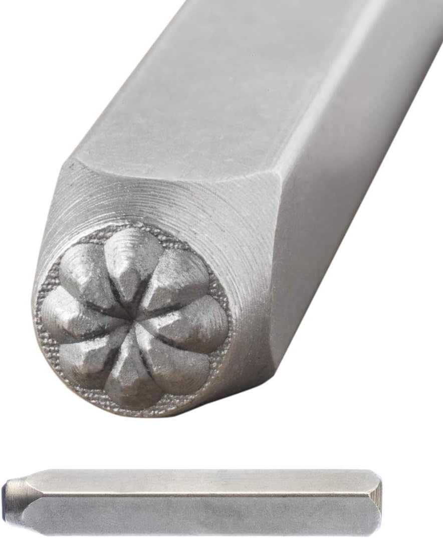 SE 6 mm Metal Punch with Diamond Flower Design DMS020DF