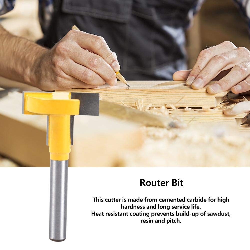 Straight Edge Router Bit Woodworking Milling Router Bit for Woodworking(yellow, Diameter of