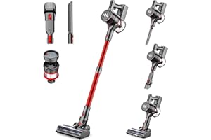 ZOKERVACUUM Stick Vacuum, Cordless Vacuum Cleaner with 2200mAh Powerful Lithium Batteries, Up to 35 Mins Runtime Vacuum Cleaner, 4 in 1 Lightweight Quiet Vacuum Cleaner Perfect for Hardwood Floor