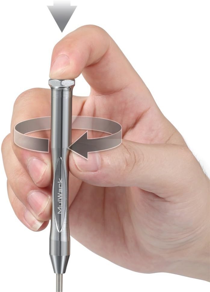 MulWark 6pc Magnetic Mini Flathead and Phillips Micro Precision Head Small Screwdriver Set CRV Eyeglasses Watches Electronics Computer Tools Repair Kit: Home Improvement