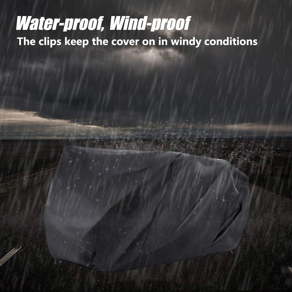 Bike Bicycle Cover Waterproof Outdoor Motorcycle Covers XL XXL for 2/3 Bikes Dust Rain Wind Snow Proof Lock Hole for Mountain Road Electric Bike