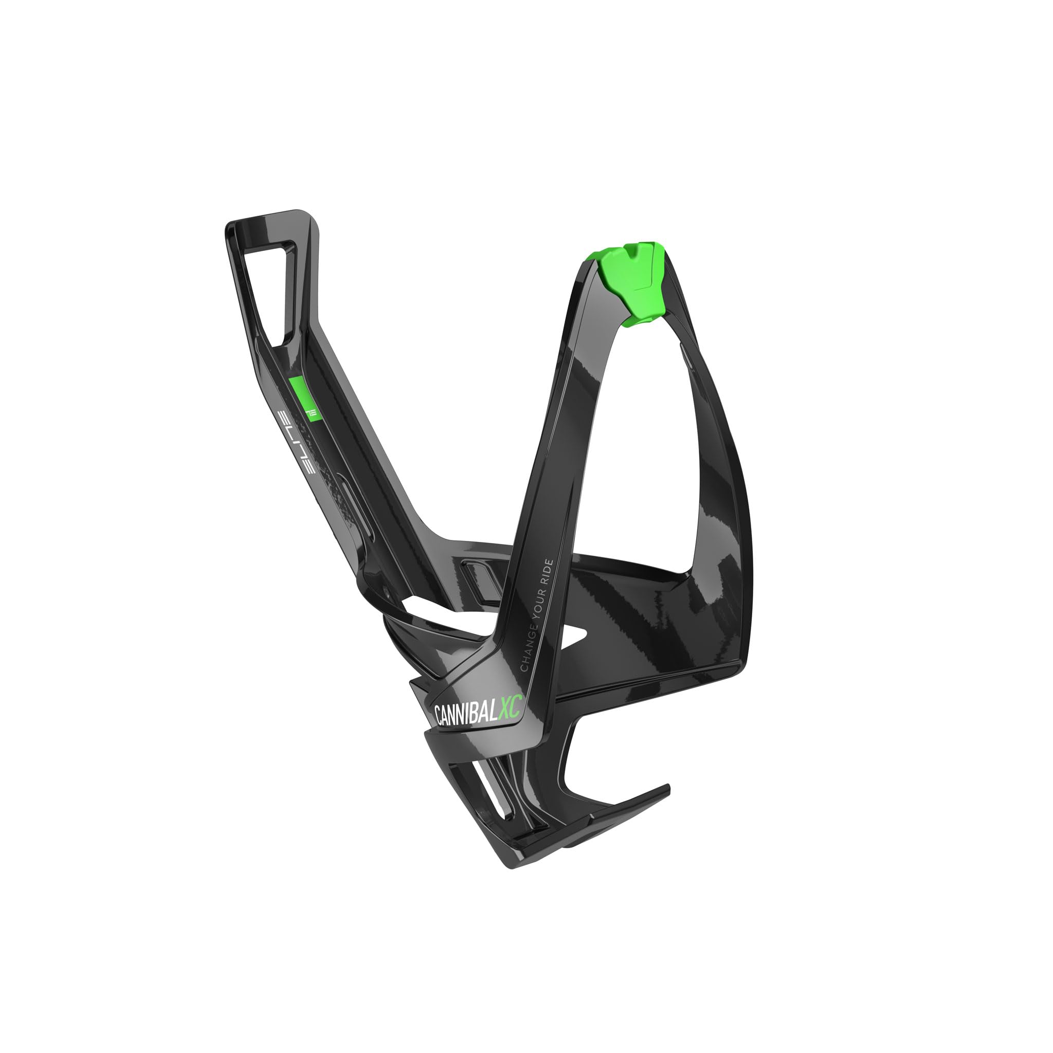 ELITE Cannibal XC bottle cage gloss black/green