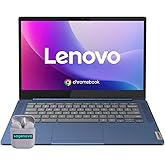 Lenovo IdeaPad Slim 3 Chromebook, 14" FHD Touchscreen Laptop, 4GB RAM, 576GB Storage (64GB SSD+512GB SD Card), MediaTek Proce