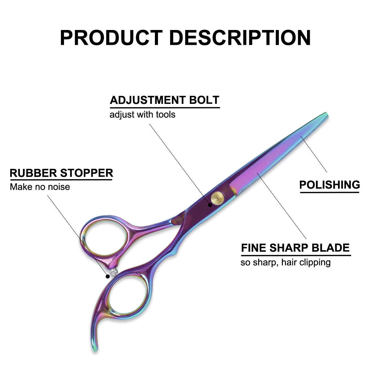 Professional Hair Cutting Scissors Set - Mansso 9 Pcs Hairdressing Scissors Kit, Hair Cutting Scissors, Thinning Shears, Hair Razor Comb, Clips, Scissors cloth, Leather Scissors Case, Professional Barbe : Beauty