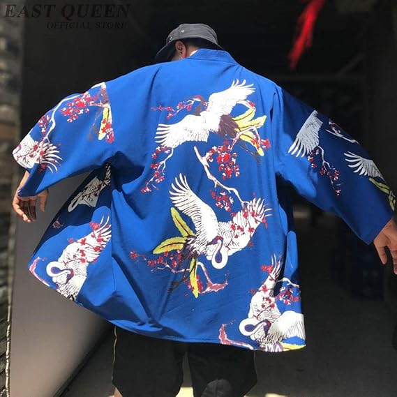 Amazon Co Jp 日本の着物男性侍衣類の羽織男性浴衣着物カーディガン男性の日本の伝統的なメンズ服 Ztoyby 服 ファッション小物