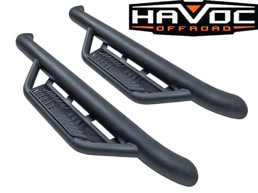 Havoc Offroad HPG4620004 HS2 Black Hoop Steps (20072018 Jeep