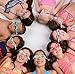 Bling 2O Girls' Pink Donut Kids Swimming Goggles (Ages 3+ up) - UV Protection, Latex-Free, 100% Silicone Material - Includes Anti-Fog & Adjustable Head Strap