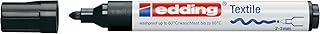Edding 2-3 mm Round Tip Textile Marker - Black