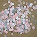 Mybbshower Pink Gray White Paper Confetti for Baby Girl Shower Birthday Table Decor 5000 Pieces