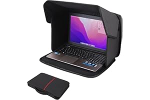 TXIYEAN Laptop Sun Shade,Laptop Sun Glare Shield Privacy Cover for Working Outside, Laptop Sun Hood Foldable & Portable Shield Cover Laptop Hood Outside Glare 14''(Patent Pending)