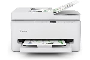 Canon PIXMA TR7120 Wireless Color Inkjet Printer for Duplex Printing, White – Home Printer with Copier/Scanner, Auto Document Feeder, Compact Design, Intuitive Control Panel