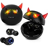 Wireless Earbuds, Bass Stereo Blue tooth 5.3 in ear headphones, Bluetooth ear buds, Kids Headphones 35H Playtime,Sensitive Touch Control Earbuds Wireless bluetooth,IPX5 Waterproof Earpods(Black)