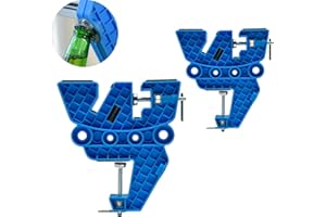 XCMAN Ski and Snowboard Vise for Tuning Waxing and Repair,Set of Non-Slip Vice Grips with Horizontal and Vertical and Tilt Wo