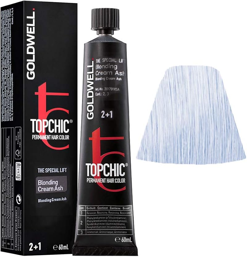 Goldwell Topchic Blonding-Cream Ash Hair Colour 6B Medium Smoky Brown