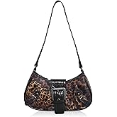 Shoulder Bag for Women, Small Punk Y2K Purse with Detachable Strap - Top Handle Underarm Clutch Y2K Bag