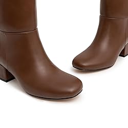 Athlefit Knee High Boots Women Chunky Block Heel