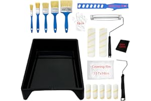 GOLADA Paint Roller Tool Kit,Wall Painting Roller Naps for Professional or Home Owners with All Paints and Stains for House or Commercial Use