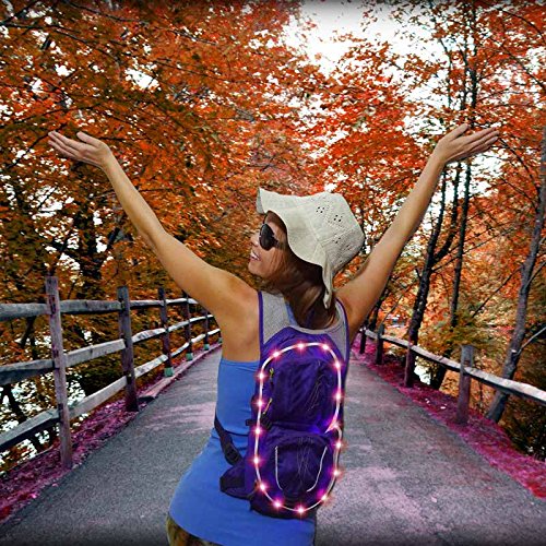 UltraPoi – UltraWire Mini – Multi Color String Lights for Bike, Camping, Festivals, Safety, Emergencies - Portable Battery LED Stip - Better Than El Wire