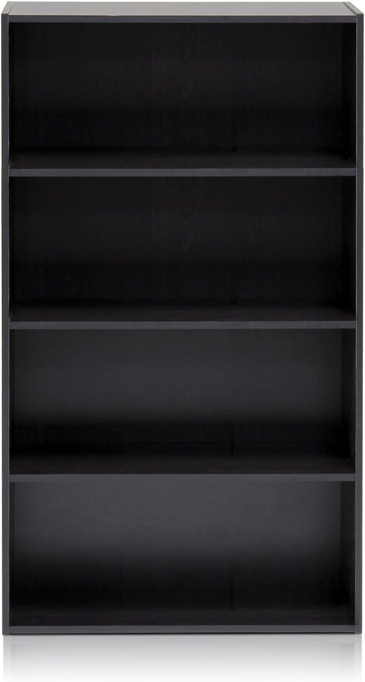 Furinno Pasir 4 Tier Open Shelf, Espresso: Furniture & Decor