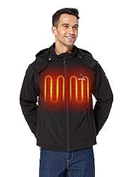 ORORO Men's Heated Jacket with Battery, Heated Coat