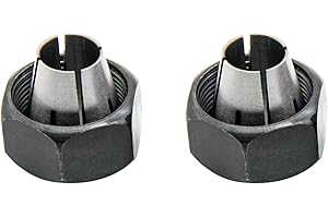 Laofudech 42950 1/2 Inch Router Collet Replacement for Porter Cable 690/890 Series Routers (2 Pack)