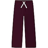 Tommy Hilfiger Girls' Fleece Wide Leg Bottom Jogger Sweatpants with Drawstring & Functional Side Pockets